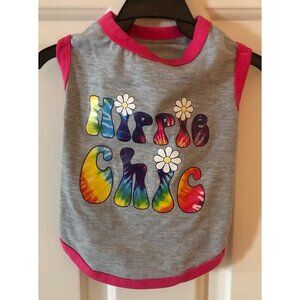 Dog ASPCA Pet Apparel Sleeveless T-Shirt Hippie Chic Tye Dyed Size Extra Small